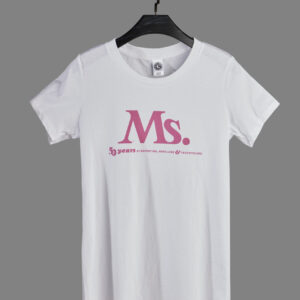 Fitted Ms. 50th Anniversary shirt